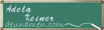 Adela Keiner Visitenkarte